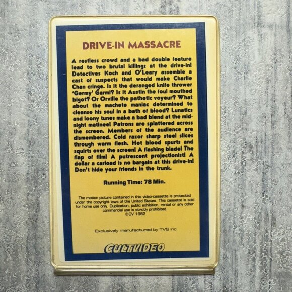 Horror VHS Movie Rental Box Flip Cards (RARE) - Picture 8 of 16